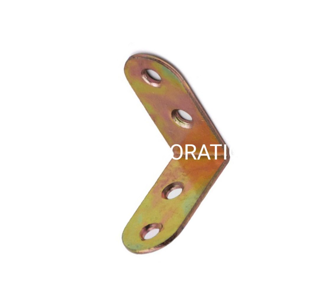 Factory Supply Steel Yellow Zinc Plated Corner Connector Furniture Fitting Bed Accessories