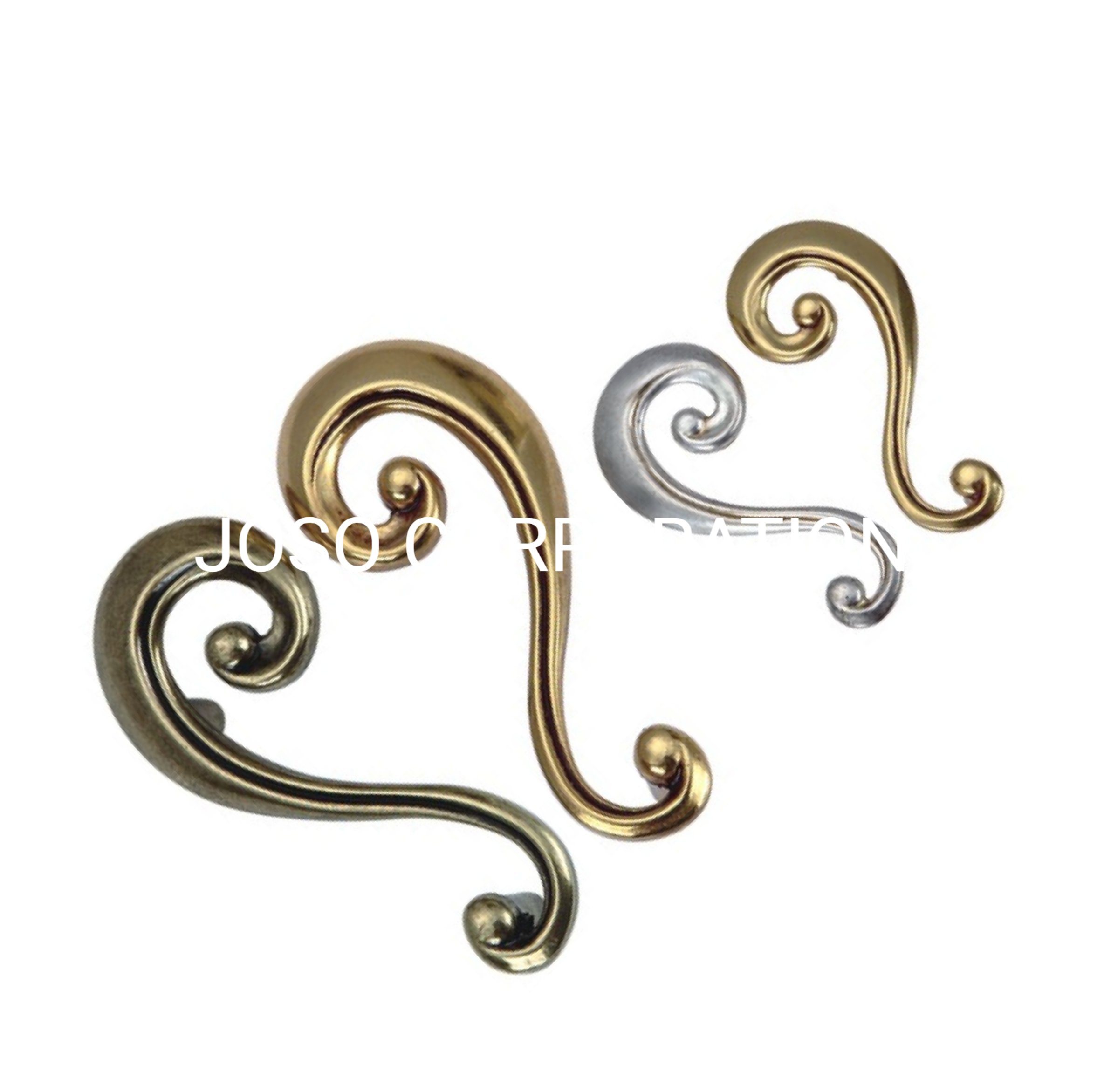 Zinc Alloy Flower Shape Antique Brass Door Handle Cabinet Handle Wardrobe Handle