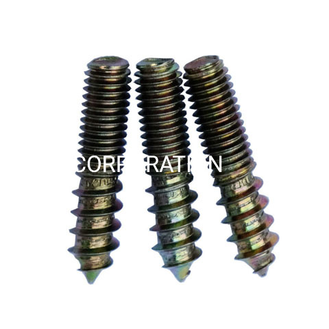 Factory Supply Metal M6 Hanger Bolt Wood Bolt Zinc Plated Screw Bolt