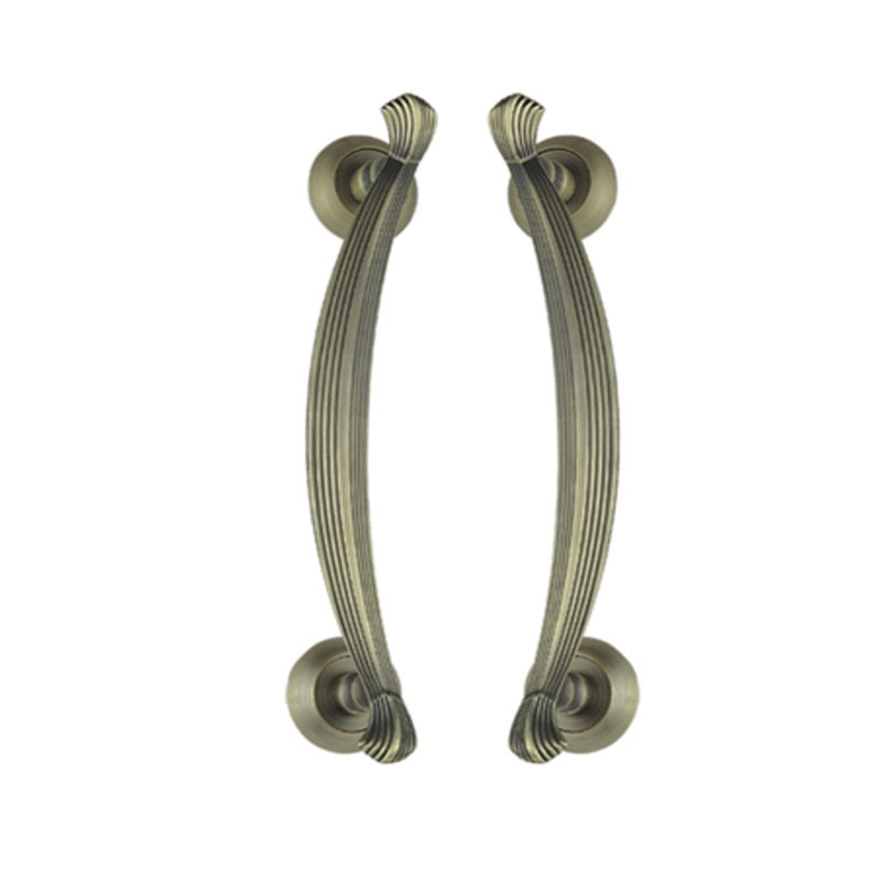 Zinc Alloy 300mm Antique Brass Domestic Door Handle Cabinet Handle