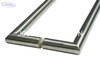 Tempered Tubular Stainless Steel Big Glass Door Handles Stainless Steel Puller Handle Modern Style Cc375