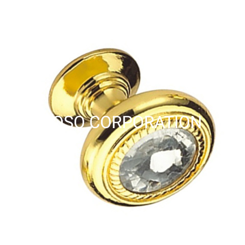 Zinc Alloy Wardrobe Handle Golden Colour Handle European Style 26mm Handle