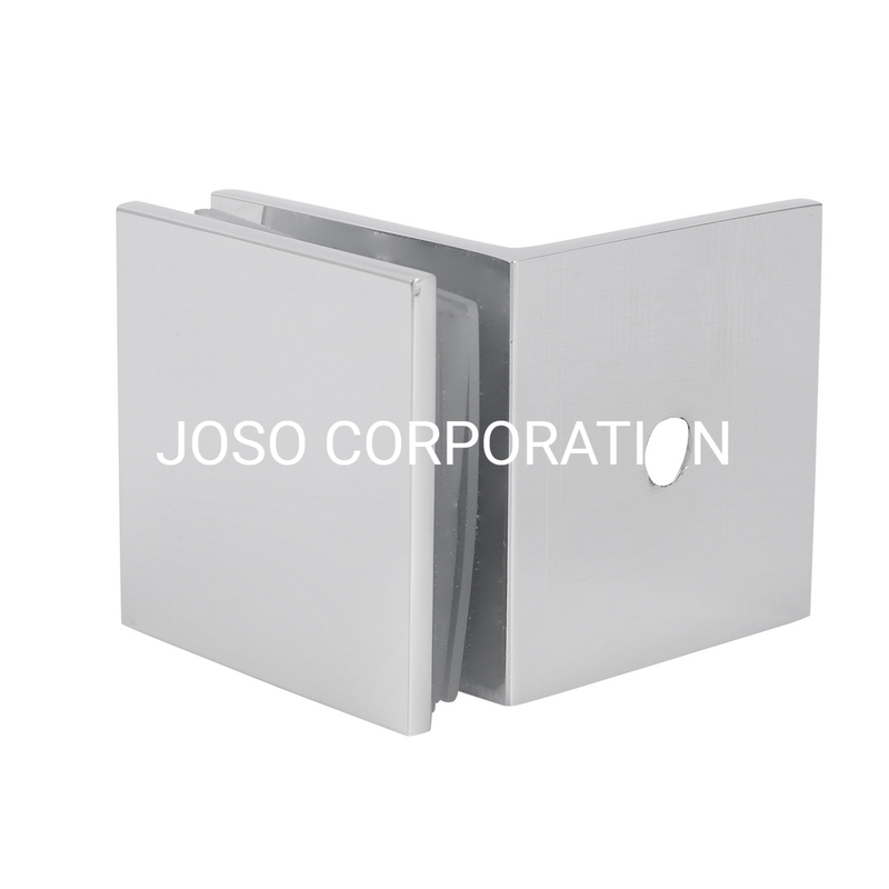 Wholesale Bathroom Glass Door Hinge Brass Clip Showeroom Glass Clamp Shower Room Accessories