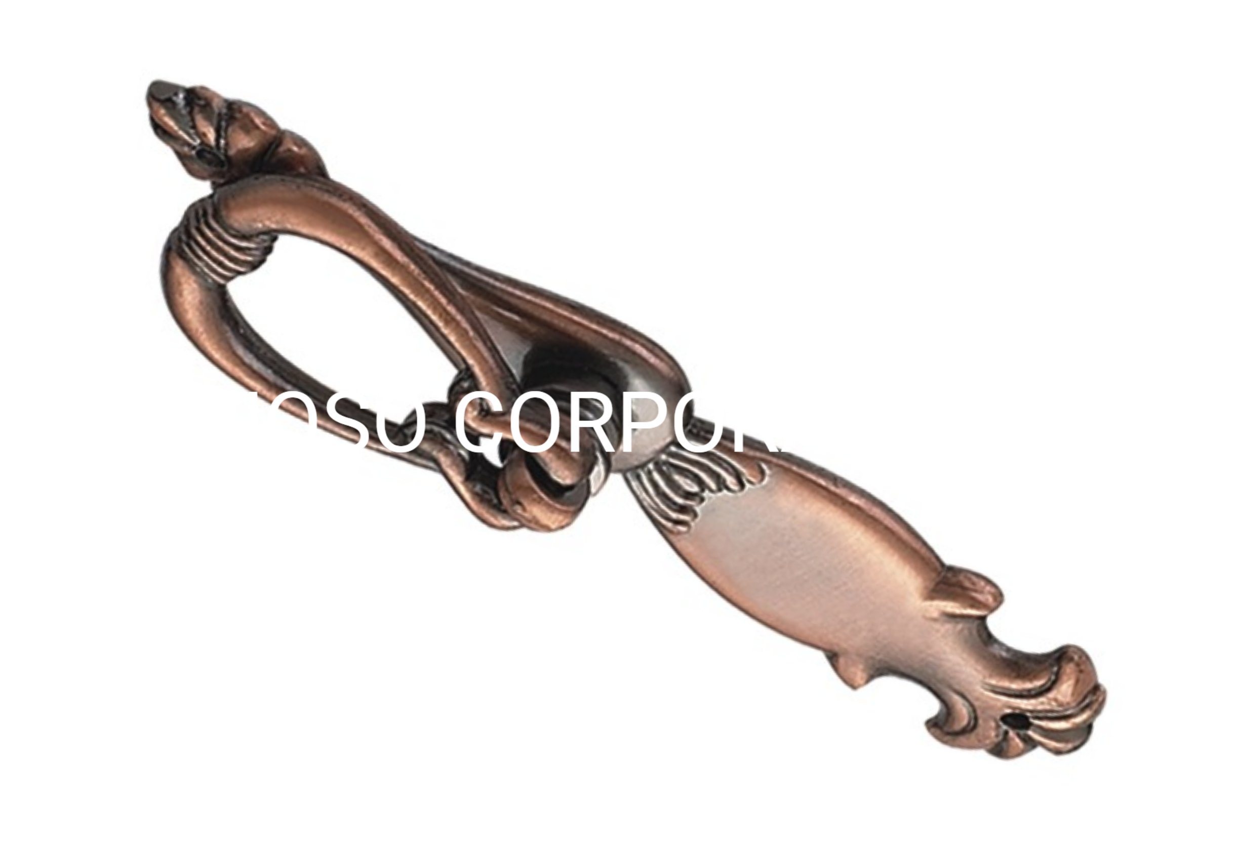 Furniture Hardware Vintage 105mm Zinc Alloy Antique Copper Handle Cabinet Handle Dresser Handle