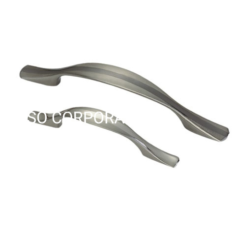 Zinc Alloy 128mm Bow Shape Cabinet Handle Drawer Handle Wardrobe Handle