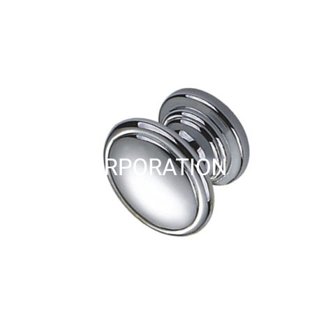 25mm 30mm 38mm Zinc Alloy Bright Chrome Plated Mushroom Knob Cabinet Drawer