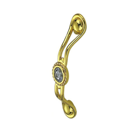Top Sale Zinc Alloy 64mm 96mm Golden with Decoration Diamond Handle