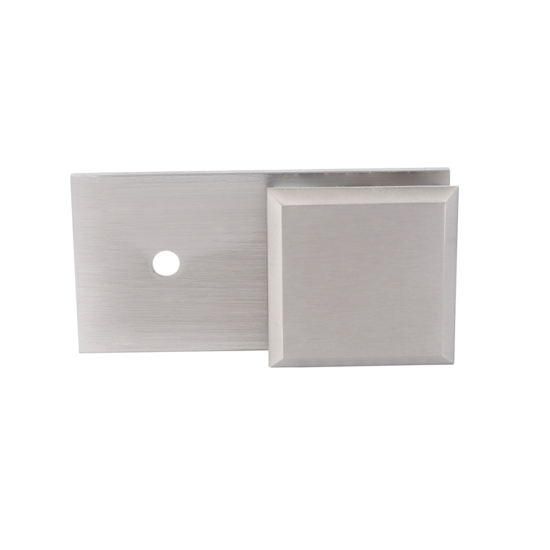 Wall To Glass Door Clip 180 Degree Brass Clip for Bathroom door hardware sets