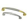 Hot Sale Zinc Alloy 64mm Double Colour Silver and Golden Drawer Handle