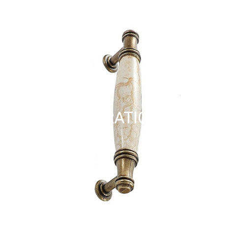 Top Sale fashion Zinc Alloy with Ceramics 128mm Bed Handle Drawer Handle