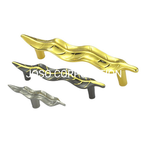 Customized Irregular Shape Zinc Alloy Handle Wardrobe Handle Exhibition Cabinet Handle