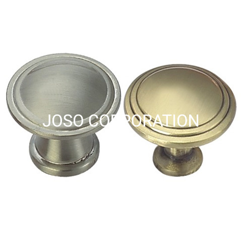 Fashoin Zinc Alloy 28mm 30mm Brushed Furniture Knob Cabinet Knob Handle Knob