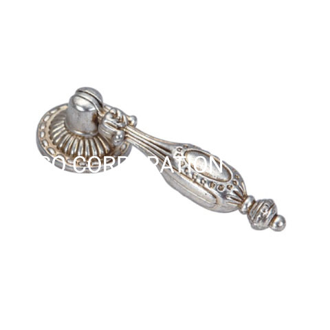 European Style Zinc Alloy 70mm Classical Silver And Golden Handle Door Handle