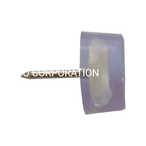 Factory Supply Plastic Transparent 18mm Table Nail Glide Chair Protector Connector