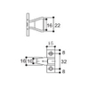 Factory Supply Plastic Hanging Fitting Furniture Accessories Board Fitting Cabinet Accessories