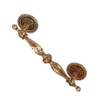 Factory Supply European Style 64mm 96mm Antique Brass Furniture Handle Wardrobe Handle