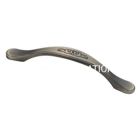 Classical Zinc Alloy 128mm Bow Bridge Furniture Handle Antique Copper Cabinet Handle
