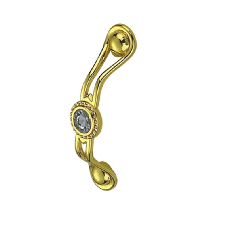 Top Sale Zinc Alloy 64mm 96mm Golden with Decoration Diamond Handle