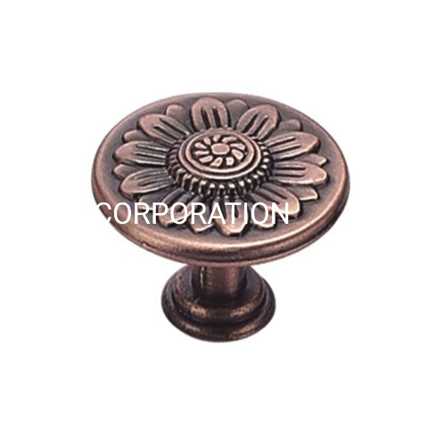 Factory Supply Zinc Alloy Antique Copper 32mm Drawer Knob Cabinet Knob