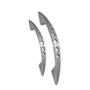 Factory Supply Zinc Alloy Middle Empty Bow Shaped 64mm Wardrobe Handle