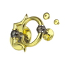 Factory Supply Zinc Alloy 85mm Golden Ring Handle Drawer Handle