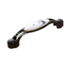 Wholesale Fashion Black Zinc Alloy with Ceramics 96mm Handle Furniture Handle