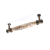 Classical Furniture Zinc Alloy and Ceramics Antique Copper 76mm Handle Wardrobe Handle