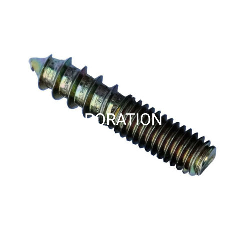 Factory Supply Metal M6 Hanger Bolt Wood Bolt Zinc Plated Screw Bolt