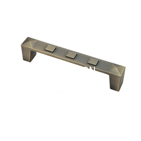 Classical Zinc Alloy Antique Copper Furniture Rectangle Handle Drawer Handle Closet Handle