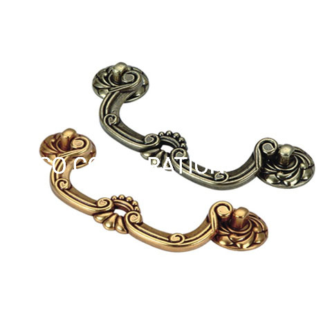 Zinc Alloy Antique Copper 96mm 128mm Drawer Handle Bedroom Handle Classical Handle