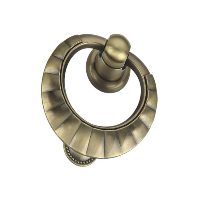 Zinc Alloy Antique Brass 108mm Ring Handle Drawer Handle Chest Accessories