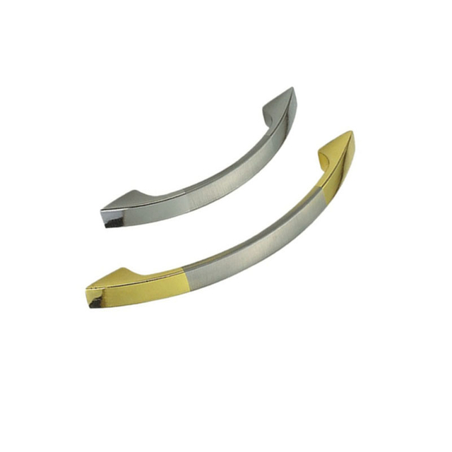 Zinc Alloy Golden and Brushed 64mm 96mm 128mm Furniture Handle Kitchen Accessories