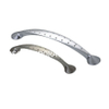 Factory Supply Customized Zinc Alloy 96mm Brushed Plated Furniture Handle Kitchen Cabinet