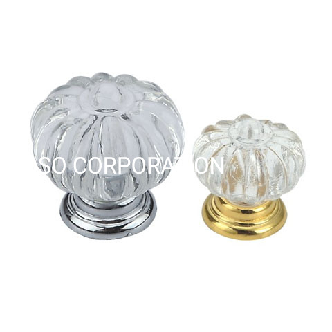 Zinc Alloy 28mm 34mm Clear Diamond Shape Wardrobe Knob Drawer Knob