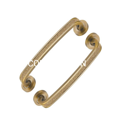 European Style Zinc Alloy Golden 270mm Door Handle Office Innerdoor Handle