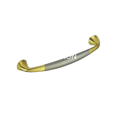 Hot Sale Zinc Alloy 64mm Double Colour Silver and Golden Drawer Handle