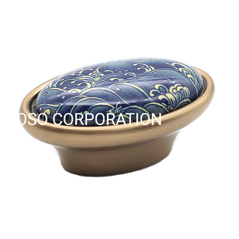 Fashion Zinc Alloy 38mm Drawer Handle Furniture Handle Ceramics Handle Closet Handle