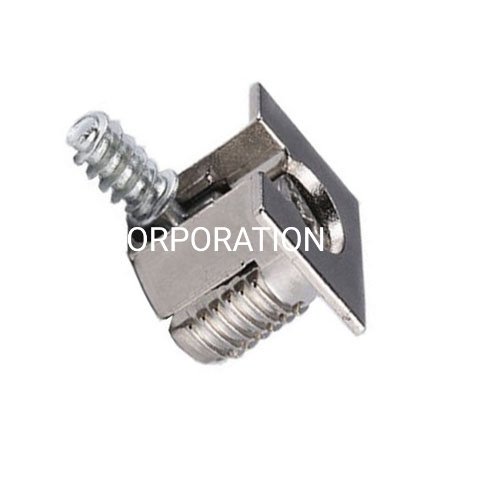 Zinc Alloy Nickel Plated Furniture Shelf Support Board Connector Furniture Fitting