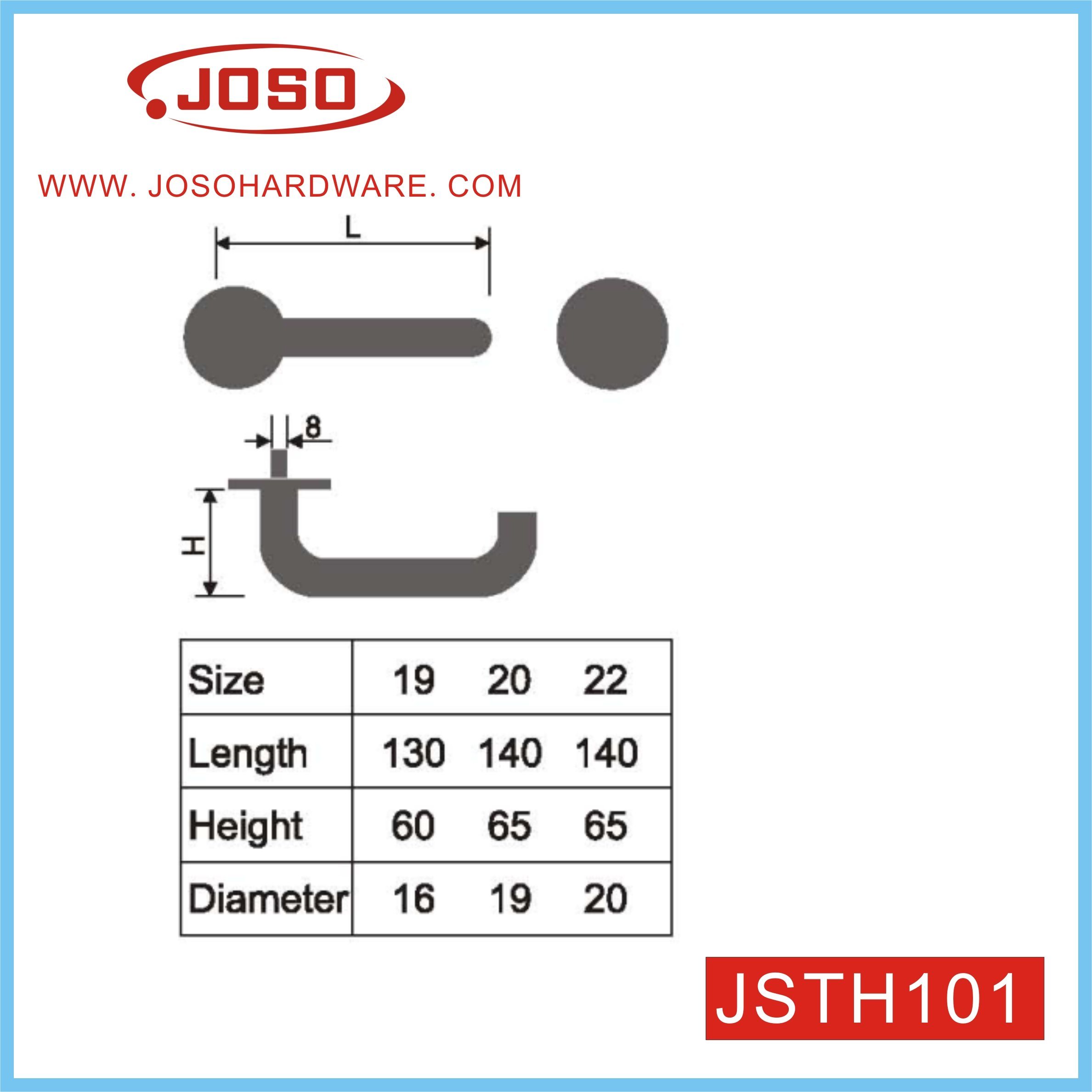 Modern Tube Lever Handle for Hotel Door