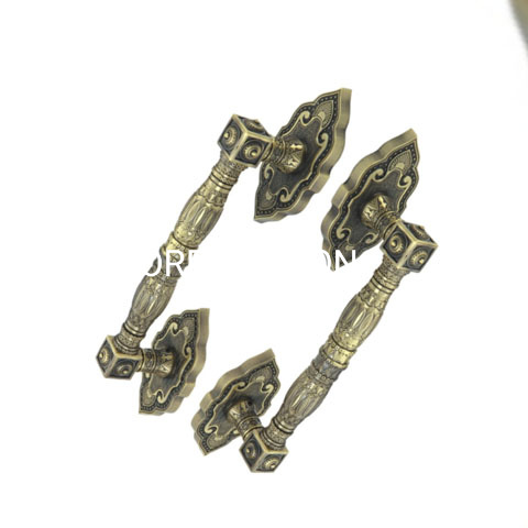 350mm 400mm Zinc Alloy Antique Brass Handle Closet Handle Bedroom Accessories