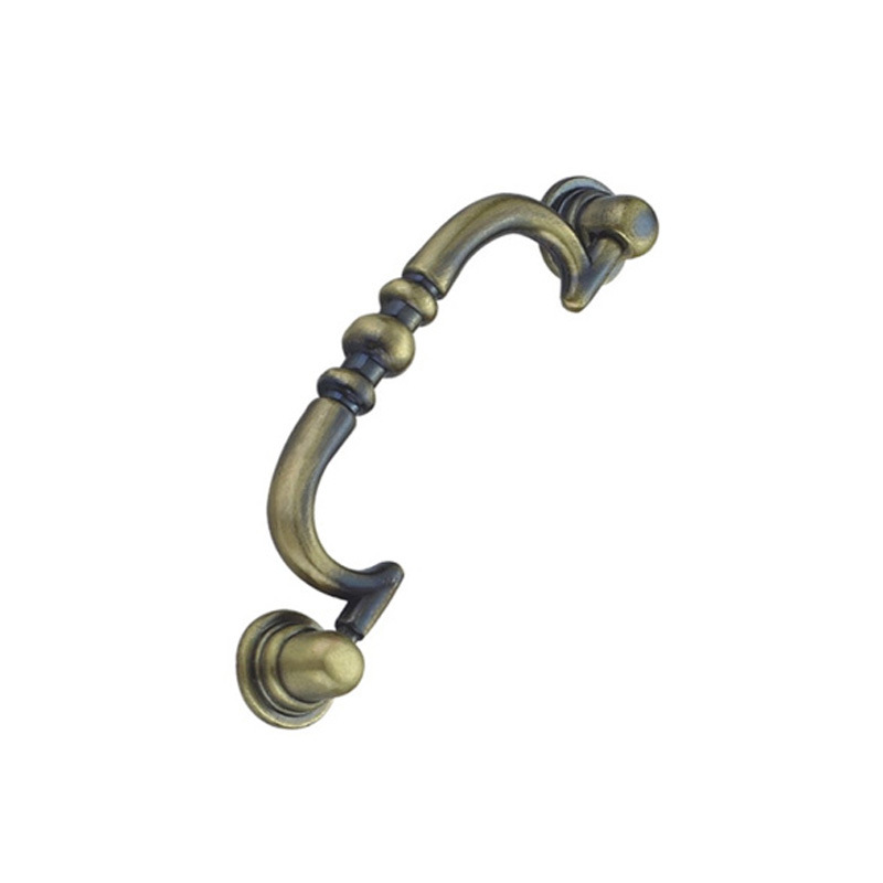 96mm Antique Brass Furniture Handle Cabinet Handle Zinc Alloy Handle Furniture Hardware