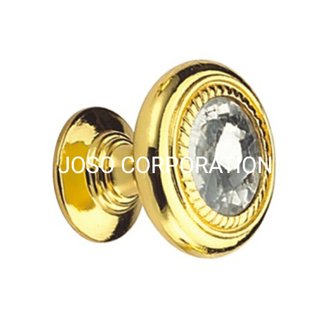 Zinc Alloy Wardrobe Handle Golden Colour Handle European Style 26mm Handle