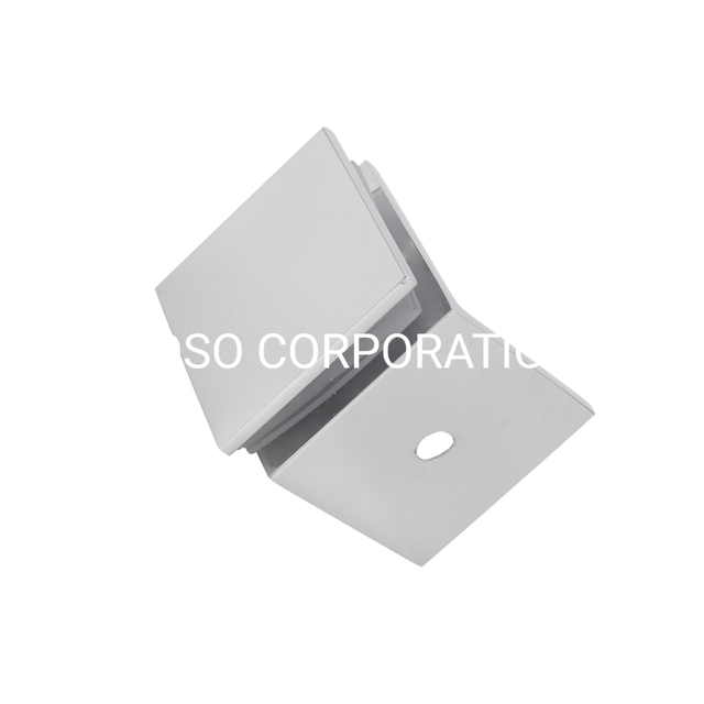 Wholesale Bathroom Glass Door Hinge Brass Clip Showeroom Glass Clamp Shower Room Accessories