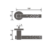 High Quality Stainless Steel 304 132mm Lever Handle Door Hardware Furntiure Accessories