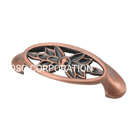 Zinc Alloy Antique Copper 64mm Pull Handle Closet Handle Drawer Handle
