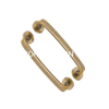 European Style Zinc Alloy Golden 270mm Door Handle Office Innerdoor Handle