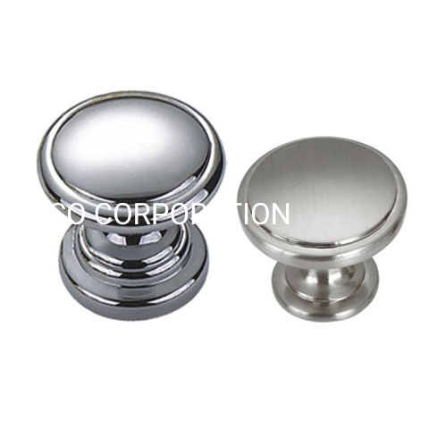 25mm 30mm 38mm Zinc Alloy Bright Chrome Plated Mushroom Knob Cabinet Drawer