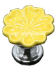 Different Colour Flower Ceramics Handle Furniture Handle Cabinet Handle
