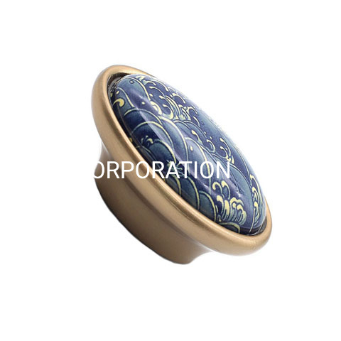 Fashion Zinc Alloy 38mm Drawer Handle Furniture Handle Ceramics Handle Closet Handle