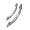 Factory Supply Zinc Alloy Middle Empty Bow Shaped 64mm Wardrobe Handle
